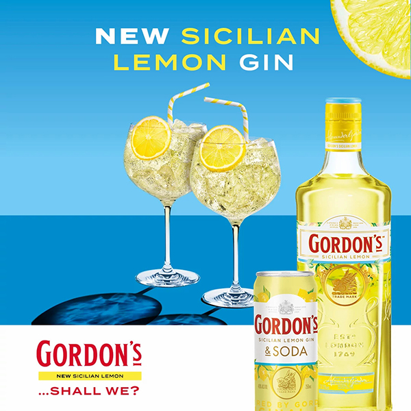 Gordons Sicilian Lemon 600 Gordons Sicilian Lemon 600