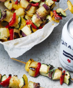 Barbecue Halloumi and Vege Skewers 