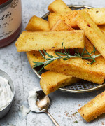 Polenta Fries with Feta and Rosemary Dip