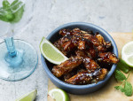 Fried Korean-style Chicken with Limes