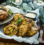 Mini Kale & Corn Fritters