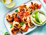 Chilli and Whisky Grilled Prawns