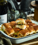 Saucy Pulled Pork & Mozzarella Sliders