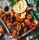 Prawns & Cray Tails with Vodka Lime Aioli