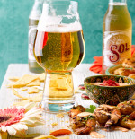 Spicy Prawn Skewers with Chipotle Mayo