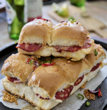 TOASTED CHORIZO AND MOZZARELLA SLIDERS