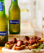 Rare Beef & Blue Cheese Crostini 