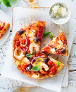 Spicy Prawn & Roast Capsicum Pizza