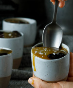 Easy Chocolate Soufflés with Salted Caramel Whisky Sauce