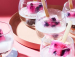 Gin & Blueberry Prosecco Popsicles