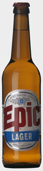 b Epic Lager 330ml bottle Epic lager