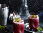 Dark Berry and Fresh Mint Spritzer