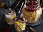 Winter Sangria with Pear and Cranberries