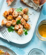 Whisky Crème Fraîche Scallops