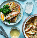 Crispy Skinned Snapper with White Wine Braised Fennel