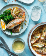 Crispy Skinned Snapper with White Wine Braised Fennel