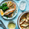Crispy Skinned Snapper with White Wine Braised Fennel