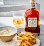 Grilled Rum-Soaked Pineapple with Toasted-Coconut Yoghurt Cream